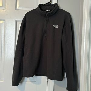Men’s Black North Face zip up fleece Size Large